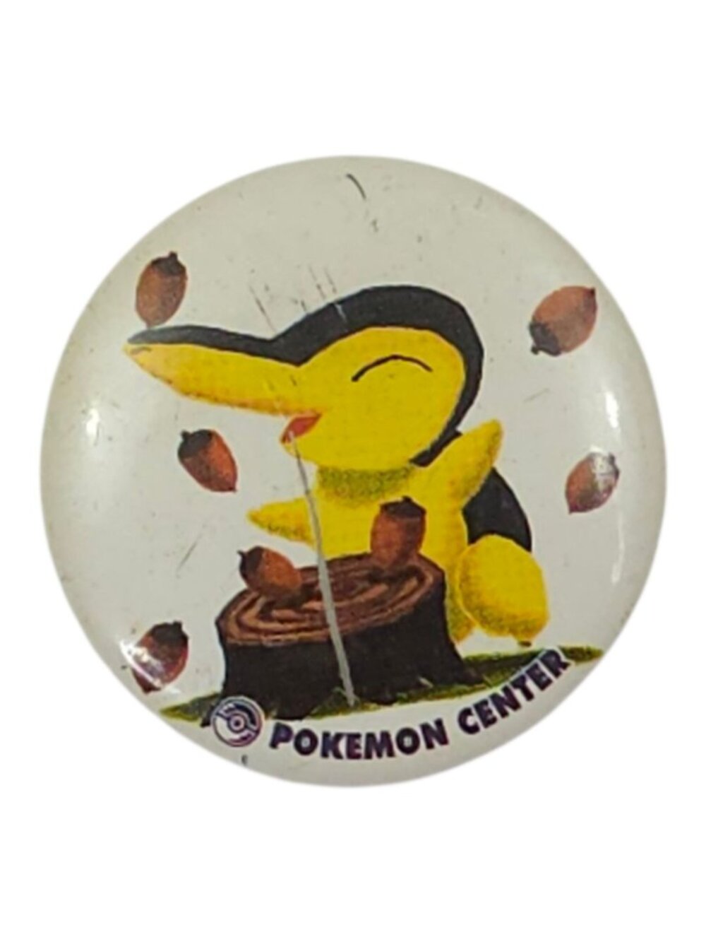 Pokemon Center 4 Pins Badges Vintage 2000 Pikachu Cyndaquil Chikorita Totodile - Picture 3 of 8